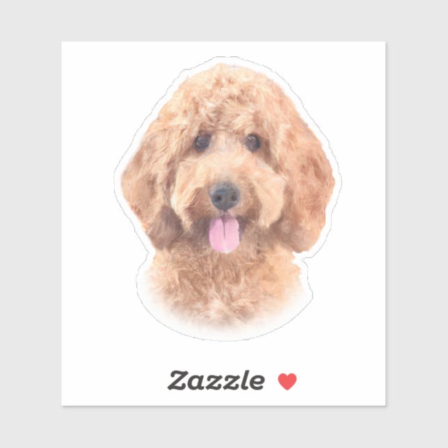 Watercolor Goldendoodle (Sheet)