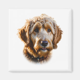 Watercolor Goldendoodle Magnet