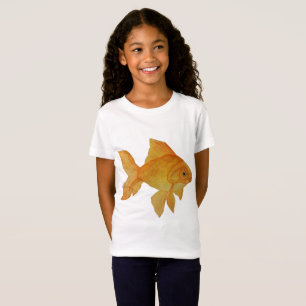 Watercolor Goldfish Girls' Fine Jersey T-Shirt