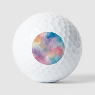 Watercolor golf balls