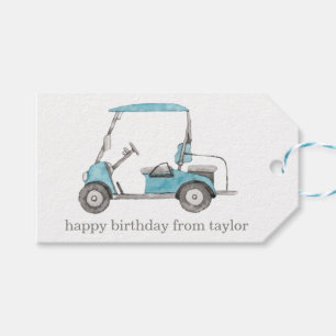 Watercolor Golf Gift Tags