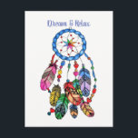 Watercolor gorgeous rainbow dream catcher postcard<br><div class="desc">Watercolor gorgeous and cute rainbow dream catcher. Gorgeous design is for dream lovers. This design is a sweet reminder of the importance of dreams,  doesn't matter if they are small or big.  Just follow your dreams and be your own dream catcher.</div>