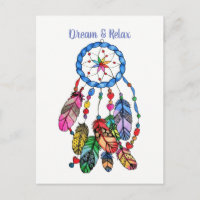 Watercolor gorgeous rainbow dream catcher