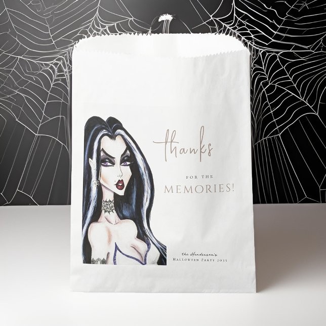 Watercolor Gothic Witch Halloween Party Fun Favour Bags (Creator Uploaded)