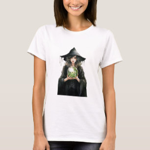 Watercolor gothic witch T-Shirt