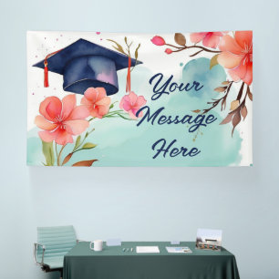 Watercolor Graduation Celebration  Banner