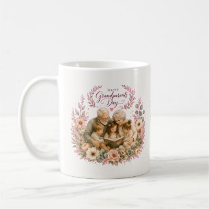 Watercolor Grandparents Day / Floral Grandparents Coffee Mug