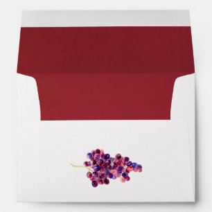 Watercolor Grapes Envelope