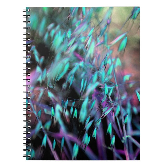 Watercolor Grasses Spiral Notebook (Front)