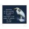 Watercolor Great Blue Heron Inspirational Quote