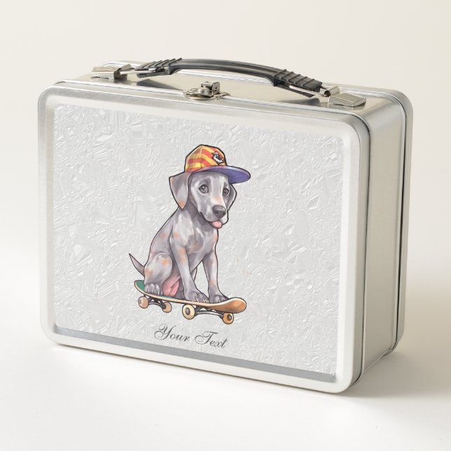 Watercolor Great Dane Metal Lunch Box (Front)