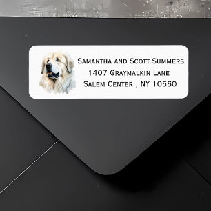 Watercolor Great Pyrenees Dog