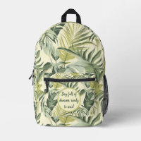 Watercolor Green and Yellow Leaf Pattern