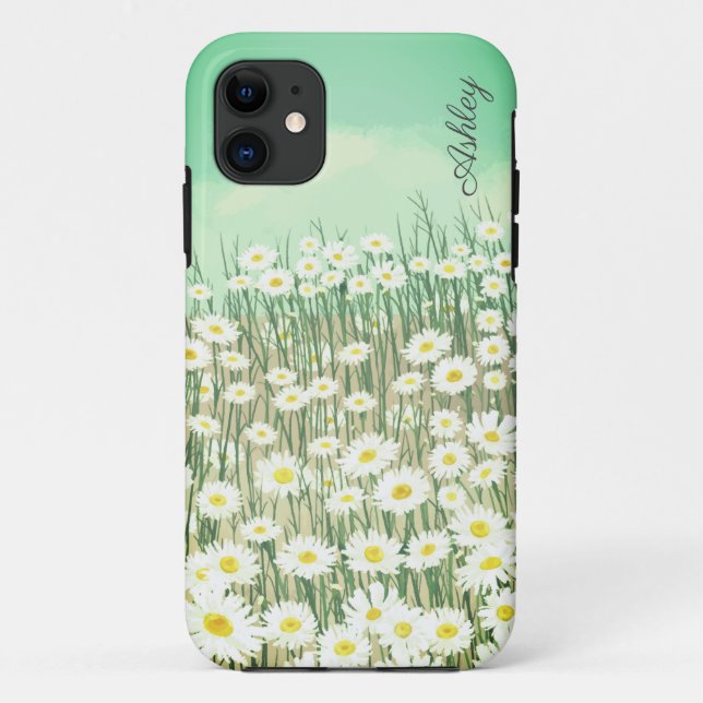 Watercolor green - custom name Case-Mate iPhone case (Back)