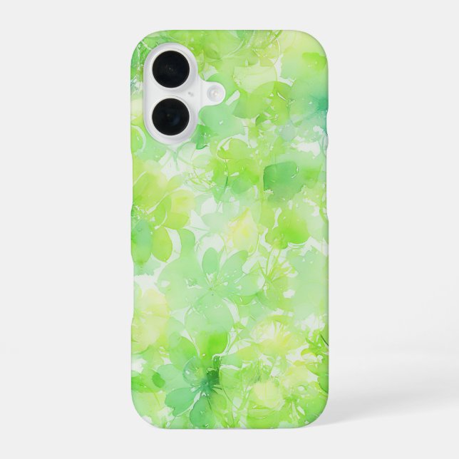Watercolor Green Leaf Botanical Phone Case (Back)