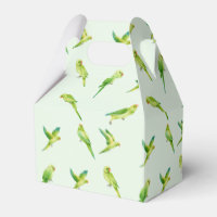 Watercolor Green Parakeet Budgie Bird Pet 