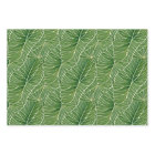 Watercolor Green Tropical Leaves Pattern