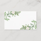 Watercolor Greenery and White Flowers Wedding