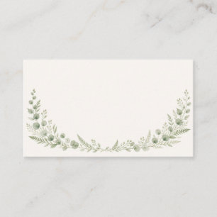Watercolor Greenery Arch Wedding Place Card