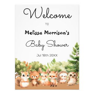 Watercolor Greenery Baby Shower Photo Print