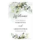 Watercolor greenery boho foliage welcome