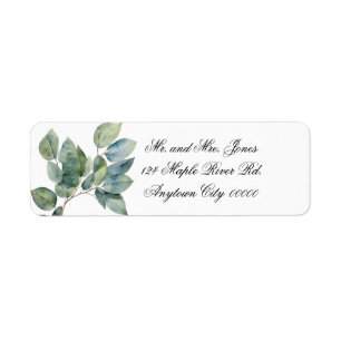 Watercolor greenery elegant eucalyptus 