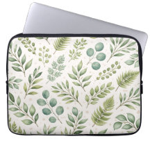 Watercolor Greenery Pattern | Botanical Leaves