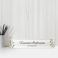 Watercolor Greenery Personalised