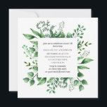 Watercolor greenery Sweet 16. Green 16th birthday Invitation<br><div class="desc">Watercolor greenery Sweet 16 birthday invitation. Please contact me if you need additional items.</div>