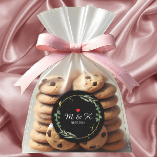 Watercolor Greenery Wedding  Classic Round Sticker