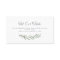 Watercolor greenery wedding website Insert card