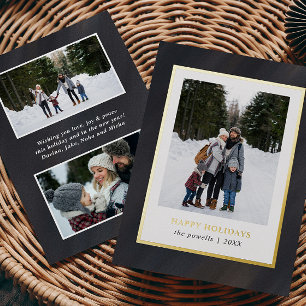 Watercolor Grey velvet  Frame 3 Photos Christmas