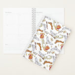 Watercolor GRYFFINDOR™ Hedwig Pattern Planner<br><div class="desc">Harry Potter | Check out this cute watercolor GRYFFINDOR™ pattern featuring their crest,  house scarf,  and Hedwig delivering brooms and letters!</div>