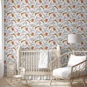 Watercolor GRYFFINDOR™ Hedwig Pattern Wallpaper