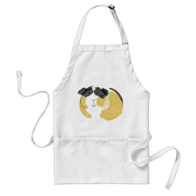 Watercolor Guinea Pig Standard Apron (Front)