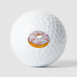 Watercolor Halloween Blood Shot Eye Doughnut Golf Balls