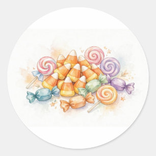 Watercolor Halloween Candy Sweets Sticker