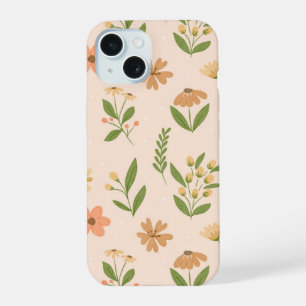 Watercolor Hand-Drawn Colorful Botanical Seamless iPhone 15 Case