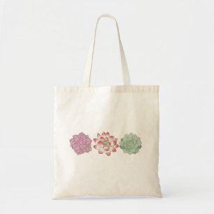 Watercolor Hand-painted Colourful Succulents  Tote Bag