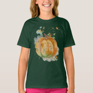 Watercolor Hand-painted Pumpkin  T-Shirt