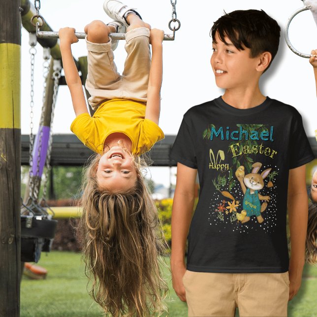 Watercolor Happy Easter Bunny  T-Shirt (Watercolor Happy Easter Bunny T-Shirt)