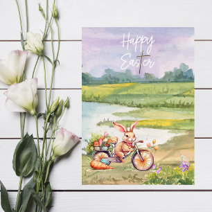 Watercolor Happy Easter Card