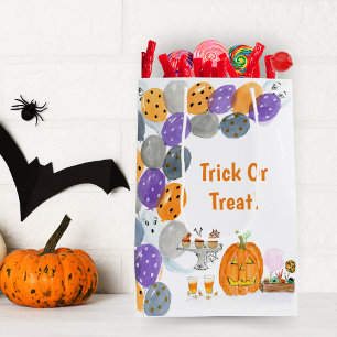 Watercolor Happy Halloween Costume Candy Buffet Medium Gift Bag