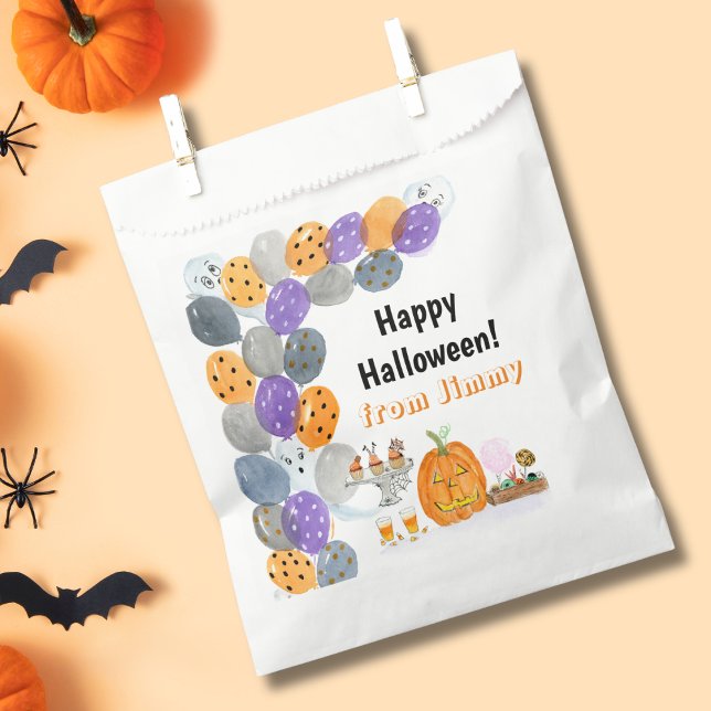 Watercolor Happy Halloween Costume Party Favour Bags (Creator Uploaded)