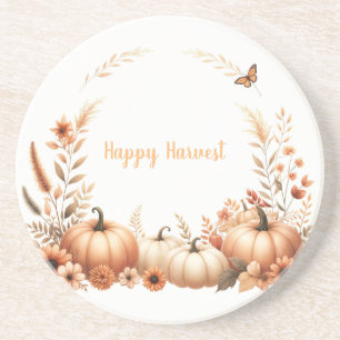 Watercolor Happy Harvest Coaster