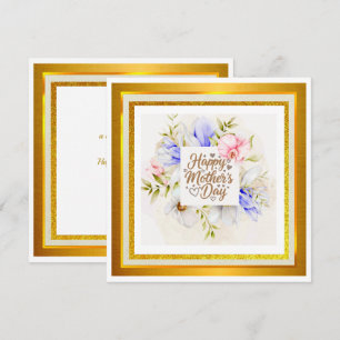 Watercolor Happy Mother’s Day – Elegant Floral Card