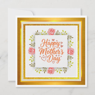 Watercolor Happy Mother’s Day – Elegant Floral Card