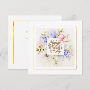 Watercolor Happy Mother’s Day – Elegant Floral Card