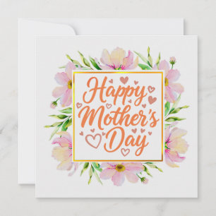 Watercolor Happy Mother’s Day I Elegant Floral Card