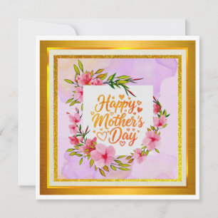 Watercolor Happy Mother’s Day I Elegant Floral Card